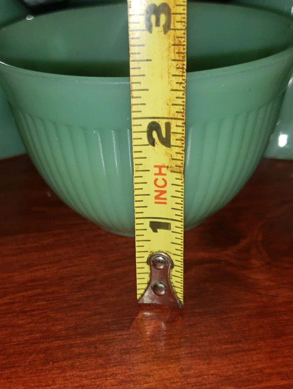 Vintage Ribbed Jadeite Cups